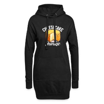 Cadeau de gâteau au fromage - Sweat-shirt à capuche long Femme - noir - Devant