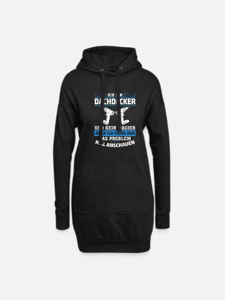 I'm a roofer and not a magician More than magic - Hoodie Dress - black