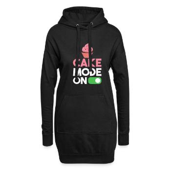 Cake Lover Cake Gift - Hoodie-Kleid - Schwarz - Vorne