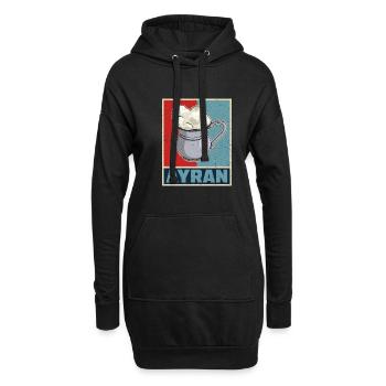 Ayran Becher Döner Kebab Türkei Türlisch Milch - Hoodie-Kleid - Schwarz - Vorne