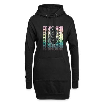 Hund Blechbläser Posaune Musiker Orchester - Hoodie-Kleid - Schwarz - Vorne