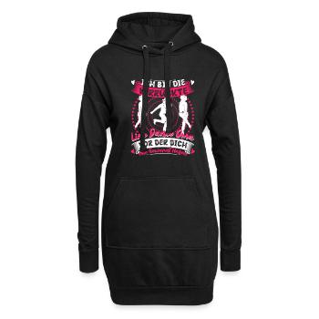 Line Dance Oma Tanzen Cowboystiefel - Hoodie-Kleid - Schwarz - Vorne