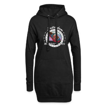 Niederlande Souvenir Holzschuhe Holländer Reise - Hoodie-Kleid - Schwarz - Vorne
