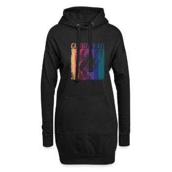 Paradiesvogel Quetazal Antigua Tropisch Guate - Hoodie-Kleid - Schwarz - Vorne