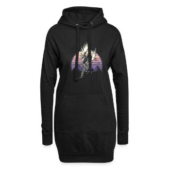 Quetzal Vogel National Symbol Guatemala Guata - Hoodie-Kleid - Schwarz - Vorne