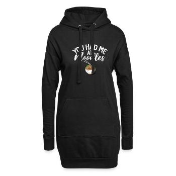 Noodle Lover Gifts - Hoodie-Kleid - Schwarz - Vorne