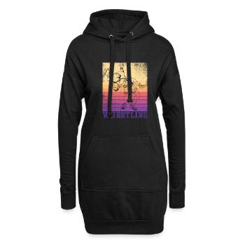 Wrestler Athlet Wrestling Suplex Ringen Sport - Hoodie-Kleid - Schwarz - Vorne
