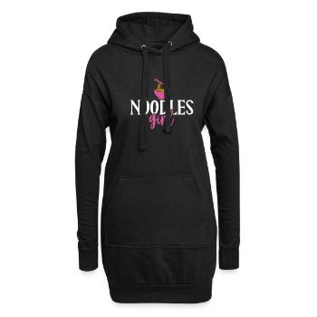 Noodle Lover Gifts - Hoodie-Kleid - Schwarz - Vorne