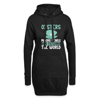 Oyster Gifts - Hoodie-Kleid - Schwarz - Vorne