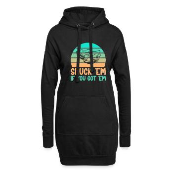 Oyster Gifts - Hoodie-Kleid - Schwarz - Vorne
