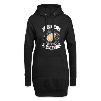 Oyster Gifts - Hoodie-Kleid - Schwarz - Vorne