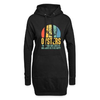 Oyster Gifts - Hoodie-Kleid - Schwarz - Vorne