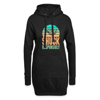 Oyster Gifts - Hoodie-Kleid - Schwarz - Vorne