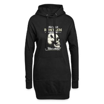 Röntgen Humour noir et style macabre - Sweat-shirt à capuche long Femme - noir - Devant