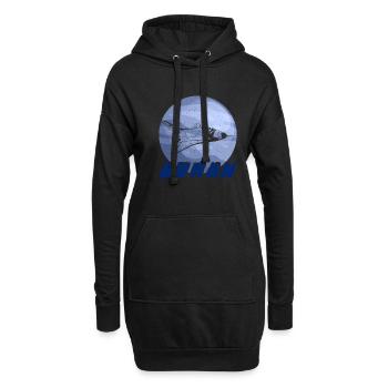 Energia Buran Weltraum UdSSR Raumschiff - Hoodie-Kleid - Schwarz - Vorne