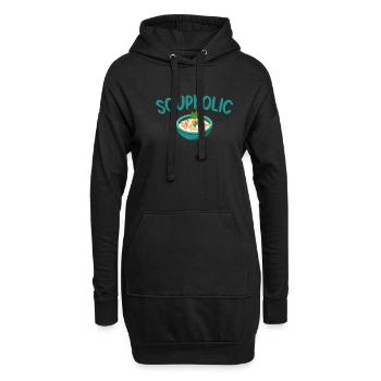 Soup Lovers Gifts - Hoodie-Kleid - Schwarz - Vorne