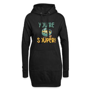 Soup Lovers Gifts - Hoodie-Kleid - Schwarz - Vorne