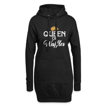 Waffle Lover Gifts - Hoodie-Kleid - Schwarz - Vorne