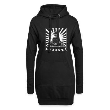 Sauna Sento Japan Badehaus Spa Tokio Dampf - Hoodie-Kleid - Schwarz - Vorne