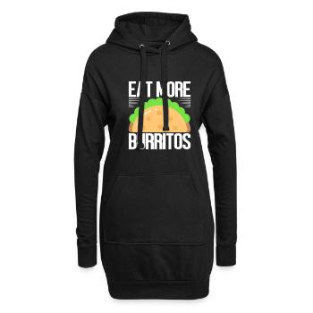 Burrito Gift - Hoodie-Kleid - Schwarz - Vorne