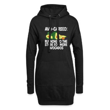 Avocado Gifts - Hoodie-Kleid - Schwarz - Vorne