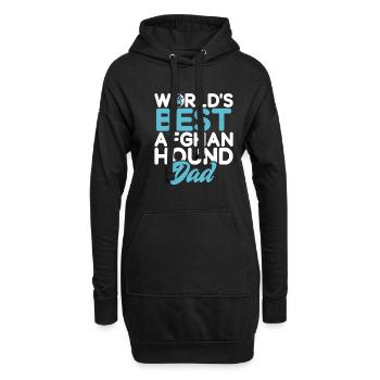 Cadeaux pour les chiens afghans - Sweat-shirt à capuche long Femme - noir - Devant