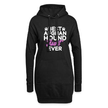 Cadeaux pour les chiens afghans - Sweat-shirt à capuche long Femme - noir - Devant