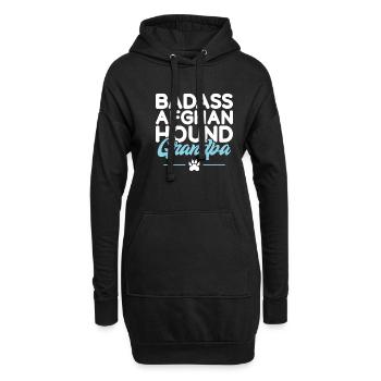 Cadeaux pour les chiens afghans - Sweat-shirt à capuche long Femme - noir - Devant