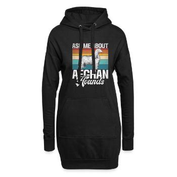 Afghan Hound Gifts - Hoodie-Kleid - Schwarz - Vorne