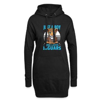 Funny Jaguar Animal Just A Boy Who Loves Jaguars - Hoodie-Kleid - Schwarz - Vorne
