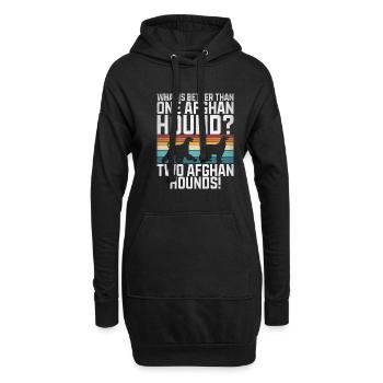 Afghan Hound Gifts - Hoodie-Kleid - Schwarz - Vorne