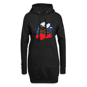Brotkuchen Potica Slowenien Kuchen Bäcker - Hoodie-Kleid - Schwarz - Vorne