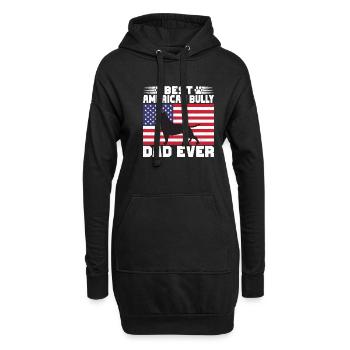 American Bully Gifts - Hoodie-Kleid - Schwarz - Vorne