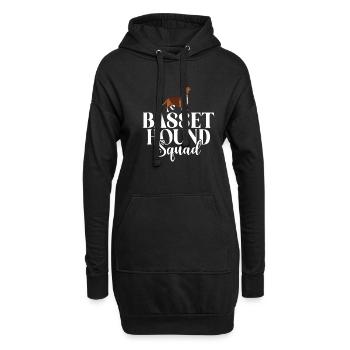 Basset Hound Gifts - Hoodie-Kleid - Schwarz - Vorne