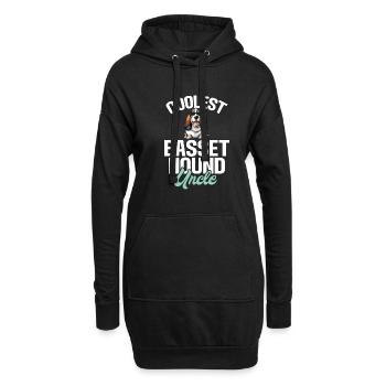 Basset Hound Gifts - Hoodie-Kleid - Schwarz - Vorne