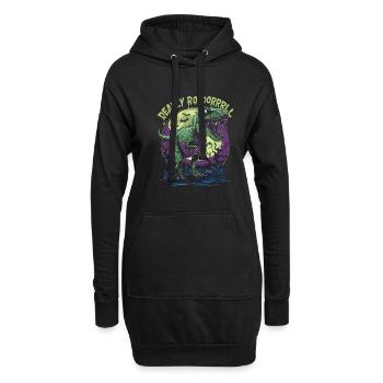 Zombie T-REX – Deadly Roar für Dinoliebhaber - Hoodie-Kleid - Schwarz - Vorne