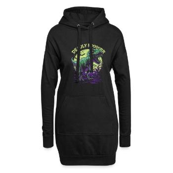 Zombie T-REX – Deadly Roar für Dinoliebhaber - Hoodie-Kleid - Schwarz - Vorne