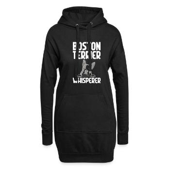 Boston Terrier Gifts - Hoodie-Kleid - Schwarz - Vorne