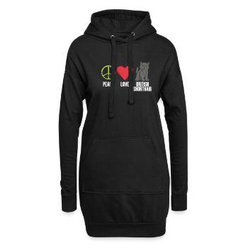 British Shorthair Gifts - Hoodie-Kleid - Schwarz - Vorne