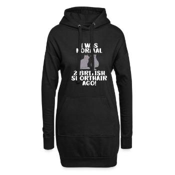 British Shorthair Gifts - Hoodie-Kleid - Schwarz - Vorne