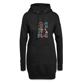 Diy-teppich Lustiger Teppich Tufting - Hoodie-Kleid - Schwarz - Vorne