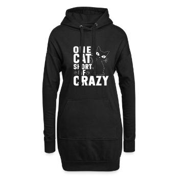 Cat Dad Gifts - Hoodie-Kleid - Schwarz - Vorne