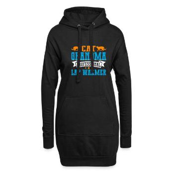 Cat Grandma Gifts - Hoodie-Kleid - Schwarz - Vorne