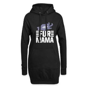 Cat Mom Gifts - Hoodie-Kleid - Schwarz - Vorne