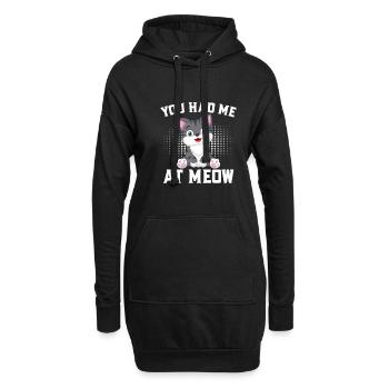 Cat Mom Gifts - Hoodie-Kleid - Schwarz - Vorne