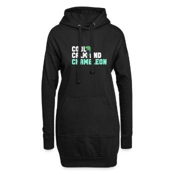 Cadeaux Caméléon - Sweat-shirt à capuche long Femme - noir - Devant