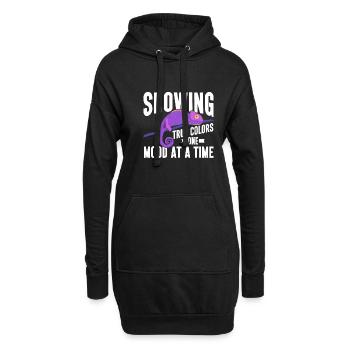 Chameleon Gifts - Hoodie-Kleid - Schwarz - Vorne