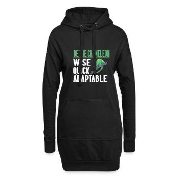 Chameleon Gifts - Hoodie-Kleid - Schwarz - Vorne