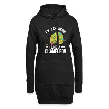 Chameleon Gifts - Hoodie-Kleid - Schwarz - Vorne