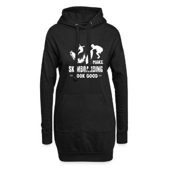 I Make Skimboarding Look Good - Hoodie Dress - black - Front